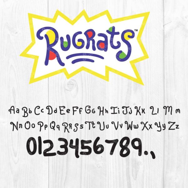 Rugrats Logo and Font SVG