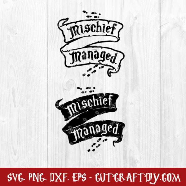 Harry Potter Mischief Managed SVG