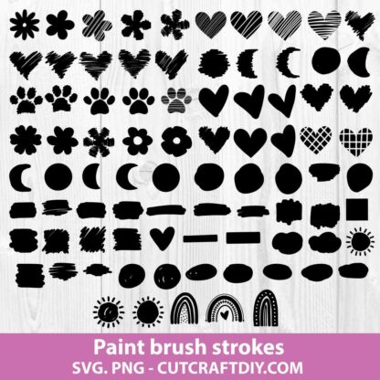 Paint Brush Strokes Svg Bundle