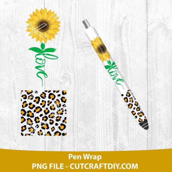 Sunflower Pen Wrap