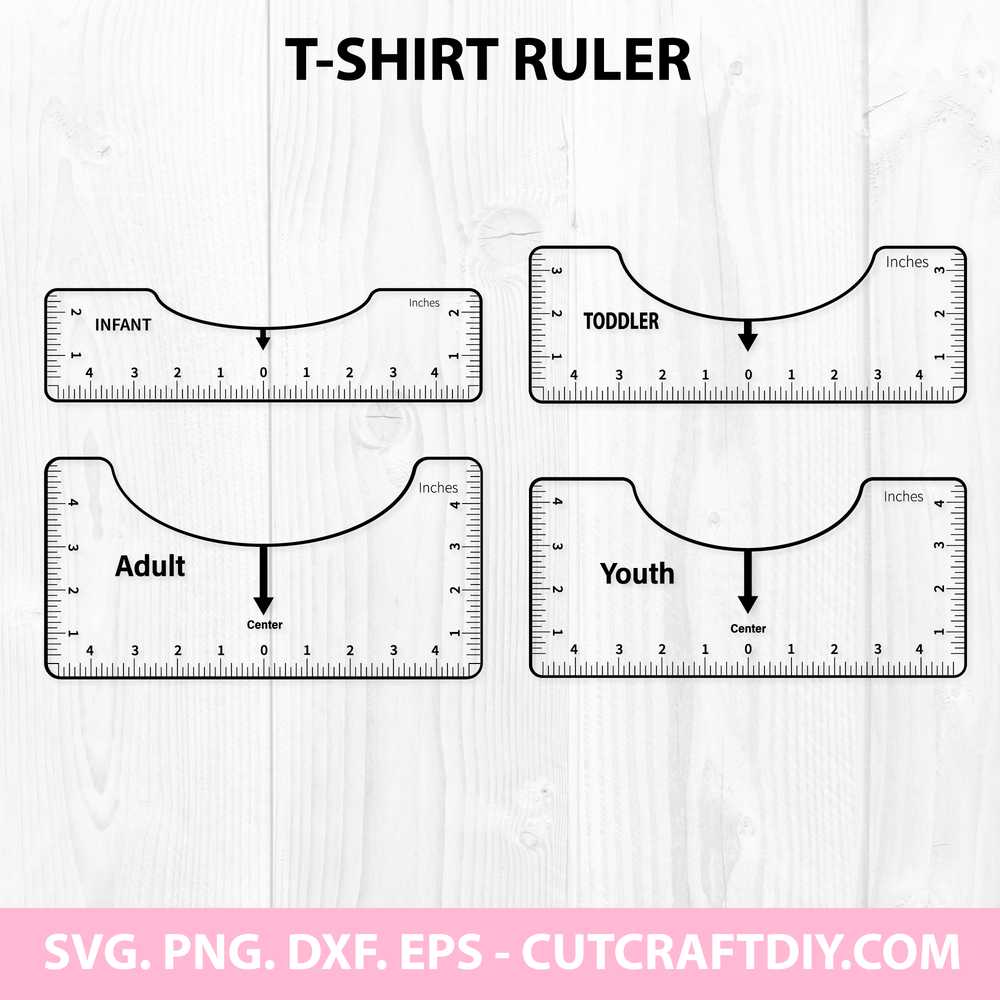 t shirt alignment ruler free printable