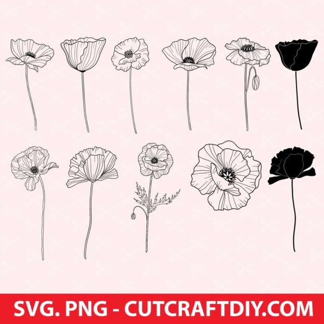 Poppy SVG bundle