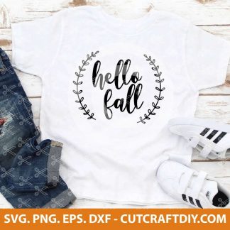 Hello Fall SVG