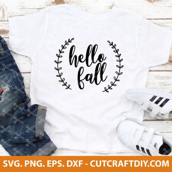 Hello Fall SVG