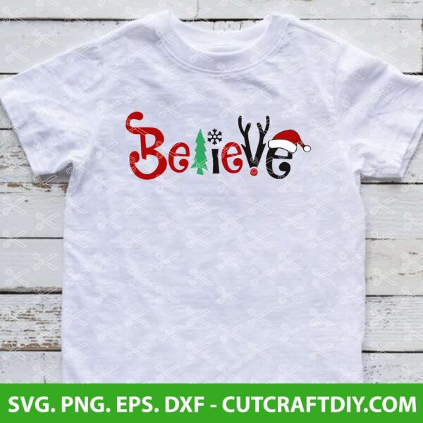 Believe Christmas SVG