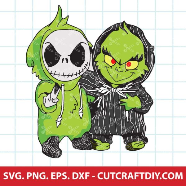 Jack Skellington and Grinch SVG