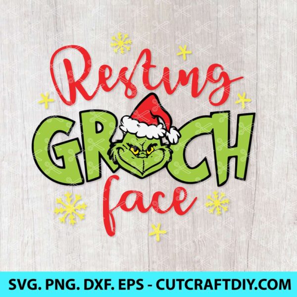 RESTING-GRINCH-FACE-SVG-CUT-FILE