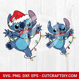 Stitch Christmas Svg