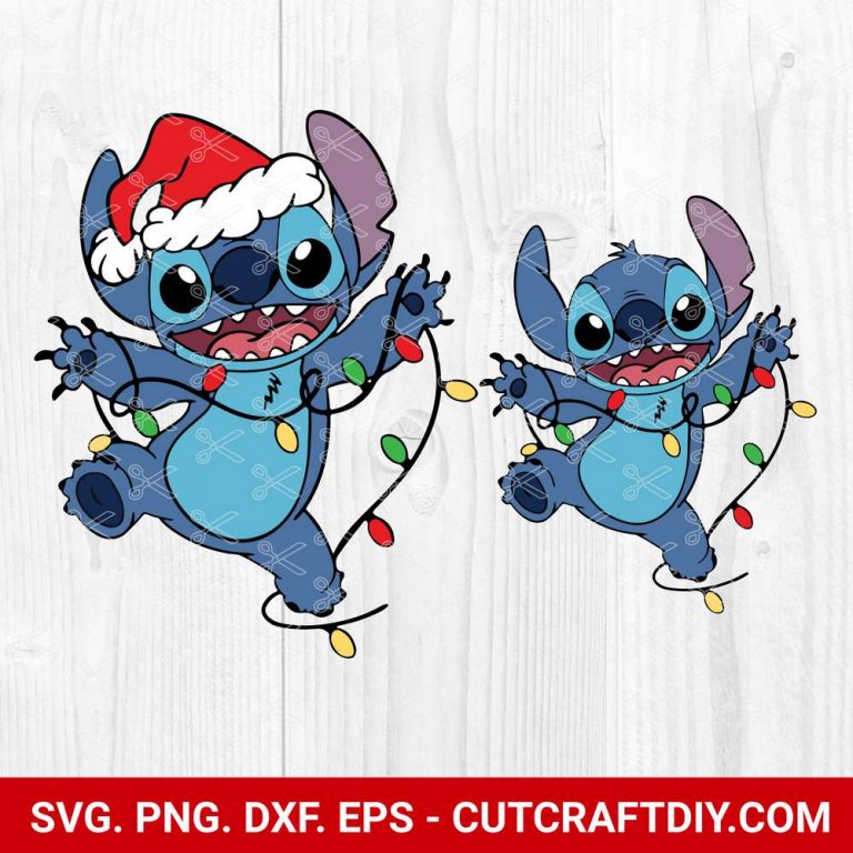 Stitch Christmas Svg