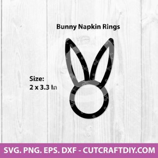 Bunny Napkin Rings SVG
