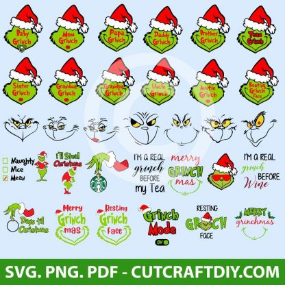 Grinch SVG Cut Files