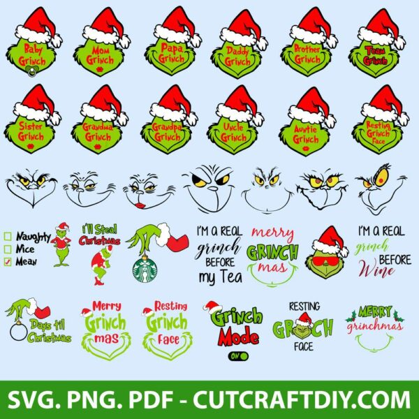 Grinch SVG Cut Files