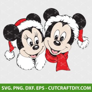 Mickey and Minnie Christmas SVG