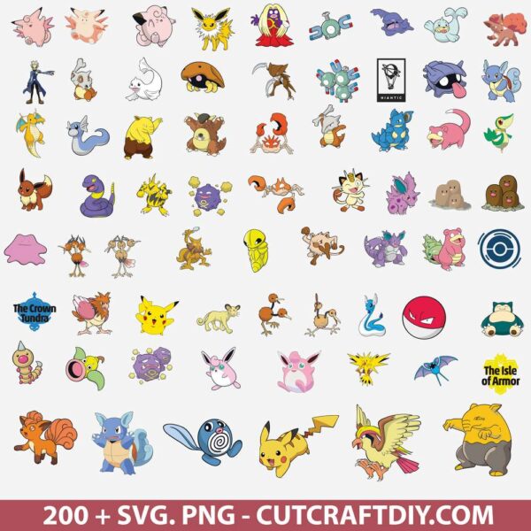 Pokemon Bundle Svg, Pokemon Bundles Svg, Pokemon Bundle Png, Pokemon 