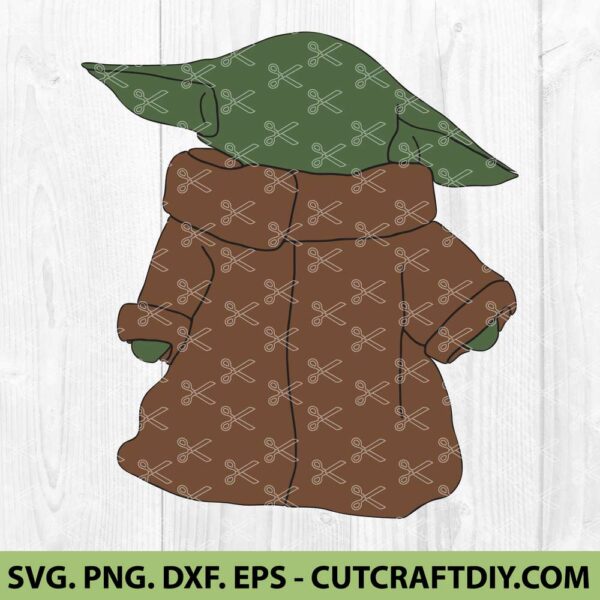 Cute Baby yoda svg