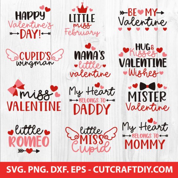 Kids Valentine SVG