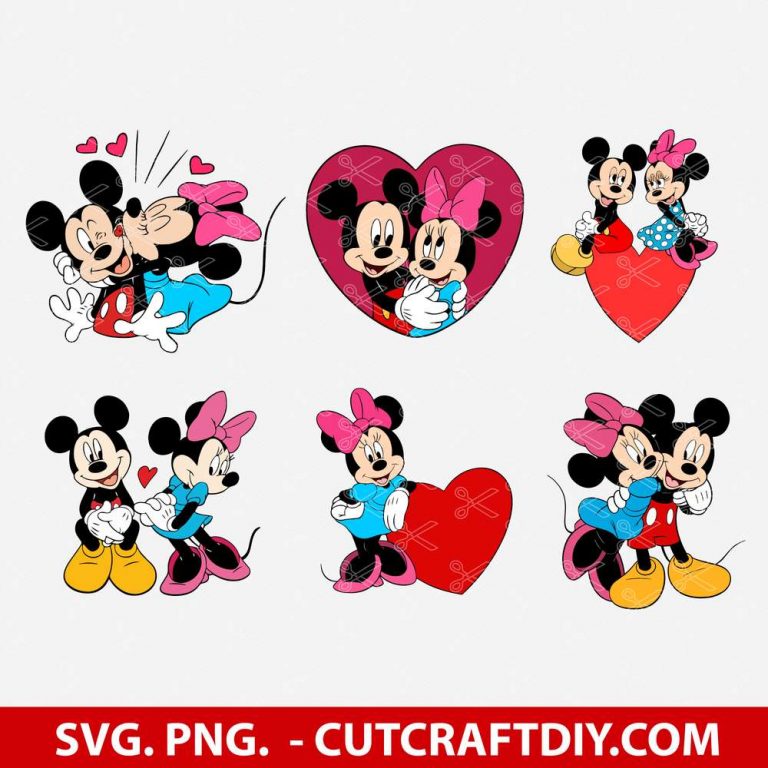 Disney Mickey and Minnie Valentines Day SVG File