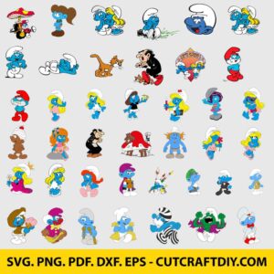 Smurfs Svg Bundle