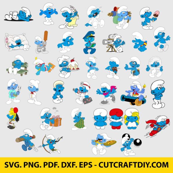 Smurfs Svg Files