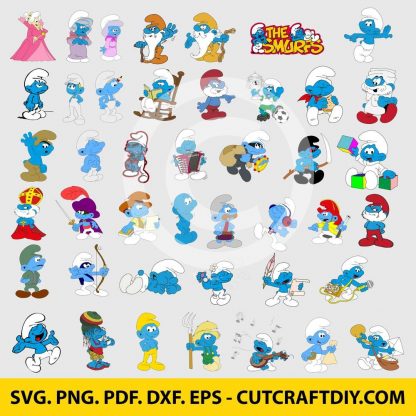 Smurfs Svg Cut File