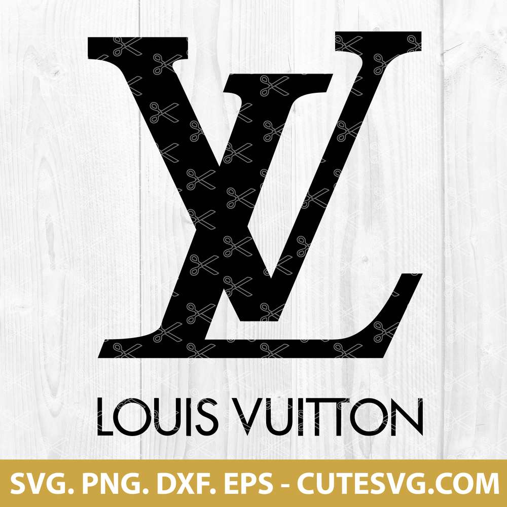 Louis Vuitton Logo Pattern SVG PNG DXF EPS Cut Files For Cricut