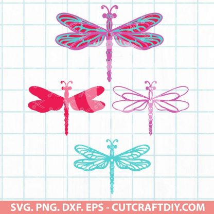 3D Dragonfly SVG