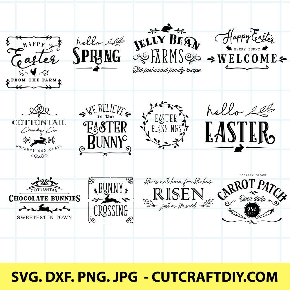Silhouette includes svg/dxf/png file formats Digital Download/Cricut Bunny Hello Summer SVG Glowforge