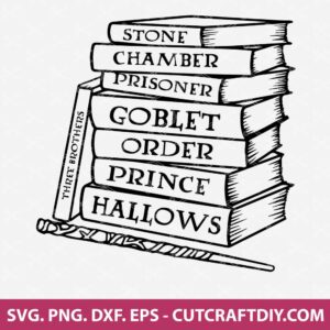 Harry Potter Books Stack SVG