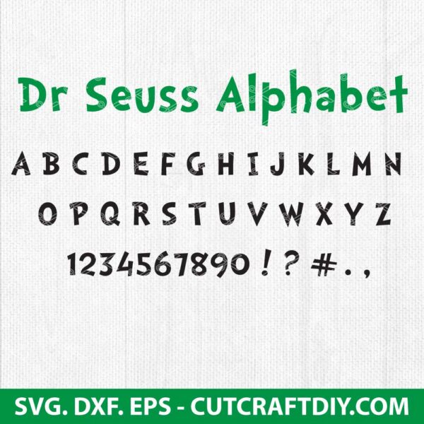 Dr Seuss Font SVG