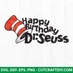 Happy Birthday Dr Seuss SVG