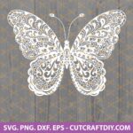 Mandala butterfly SVG