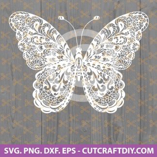 Mandala butterfly SVG