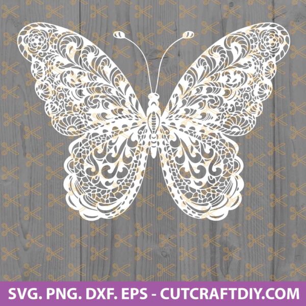 Mandala butterfly SVG