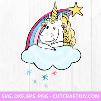 Unicorn Rainbow SVG