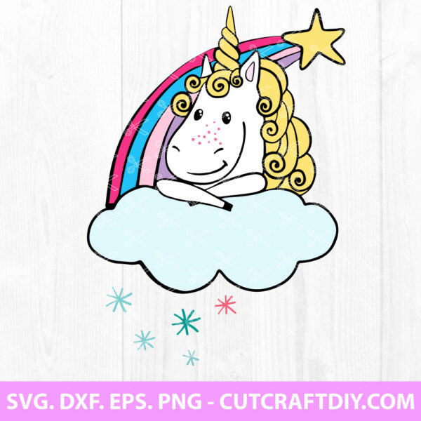 Unicorn Rainbow SVG