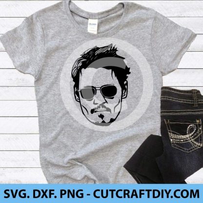 Johnny Depp SVG Cut File