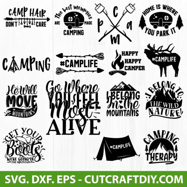 Camping Svg Bundle