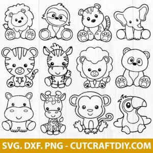 Jungle Animals SVG | Safari Animals SVG | Jungle Animals SVG Bundle