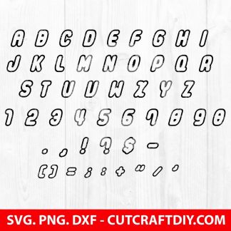 Lego Alphabet SVG