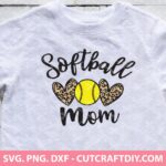 Softball Mom Leopard SVG