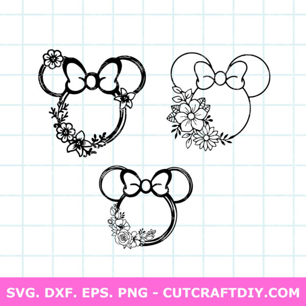 MINNIE-MOUSE-FLOWER-SVG