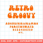 Retro Groovy Fonts SVG