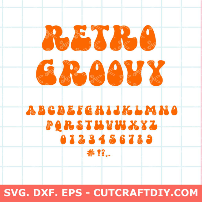Retro Groovy Fonts SVG