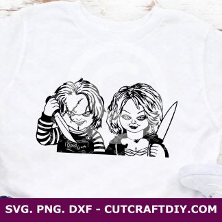 Chucky And Tiffany SVG