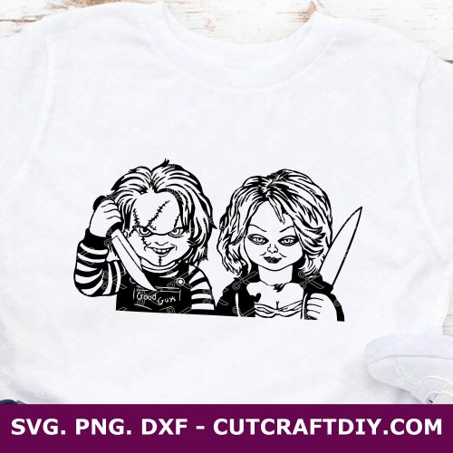 Chucky And Tiffany SVG, Horror Movie SVG, Chucky SVG, Halloween svg