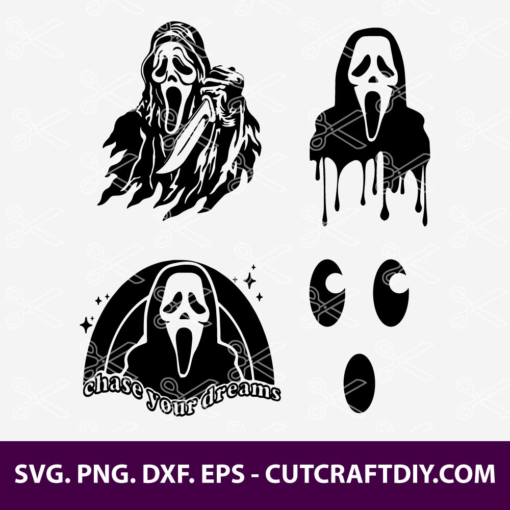 Ghost Face SVG Scream Mask Svg Png Horror Hhost (Download Now)