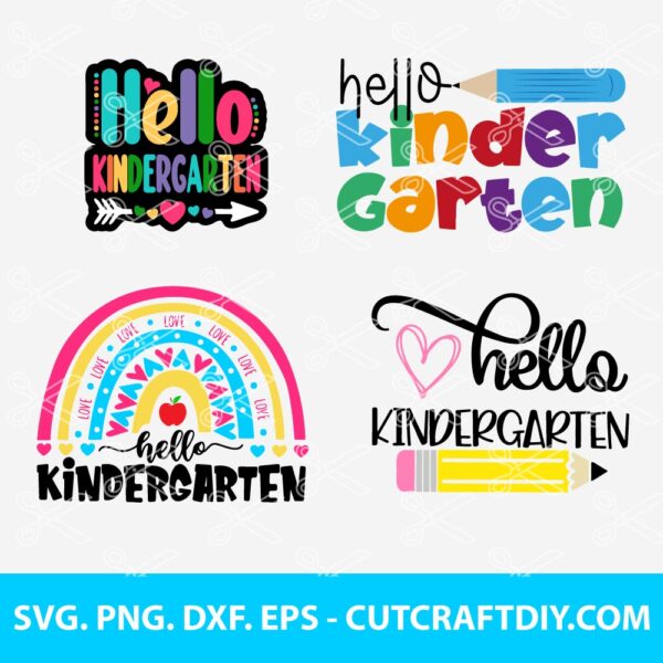 Hello Kindergarten SVG