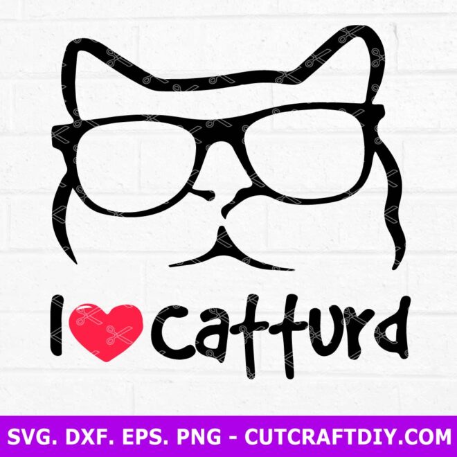 I Love Catturd SVG