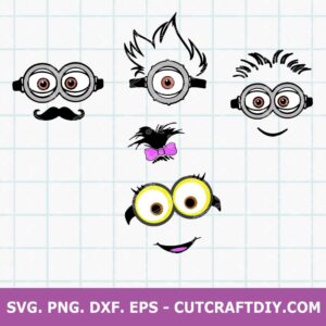 Minions Face SVG