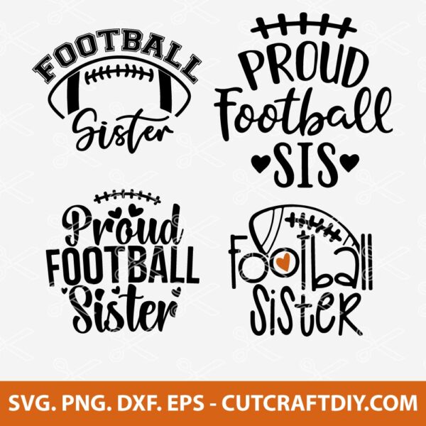 Football Sister SVG